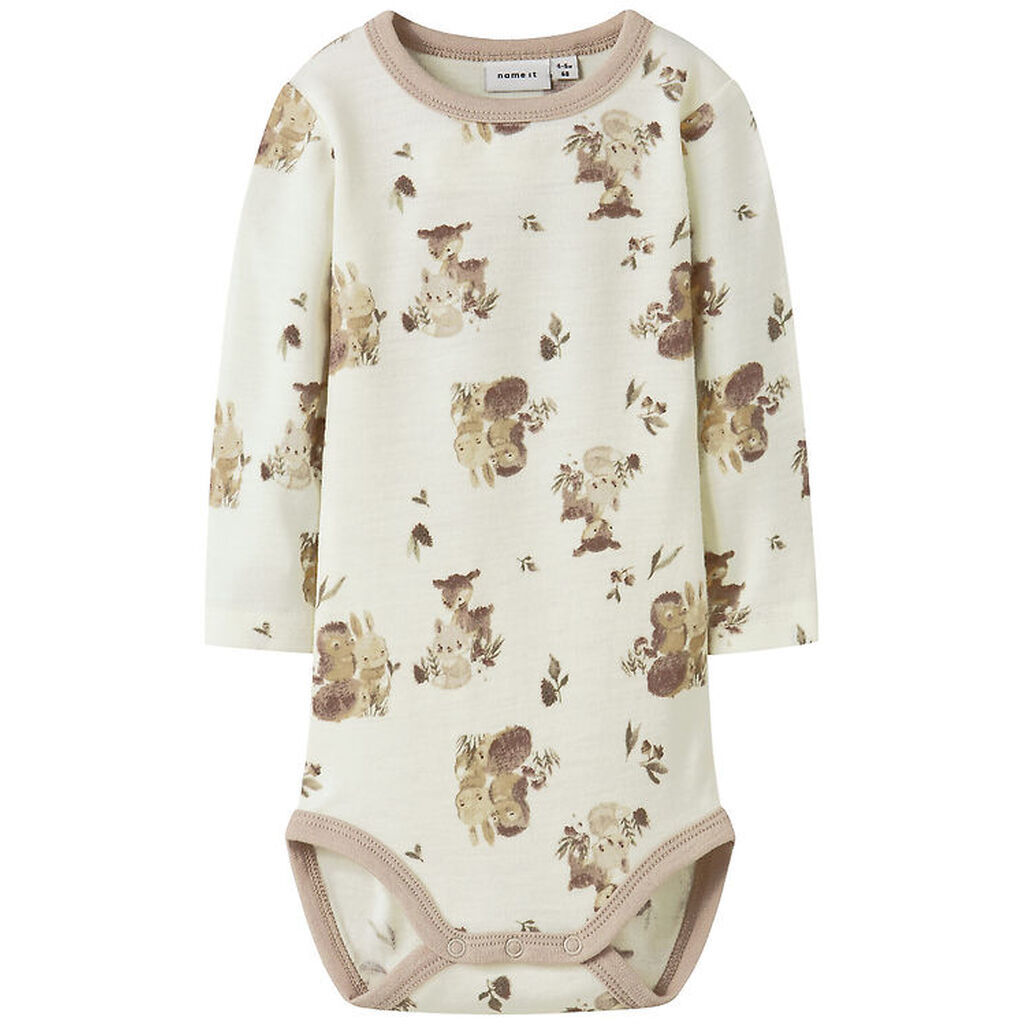Name It Body l/æ - Uld - NbnWillu - Snow White/Forest animals