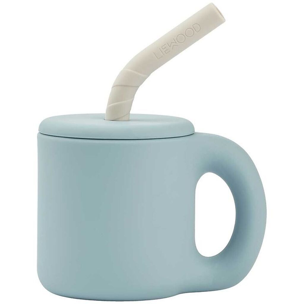 Liewood Kop m. Sugerør - Jenna - Sandy/Sea Blue