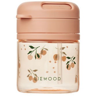 Liewood Kop m. Sugerør - Pavia - 280 ml - Peach/Sea Shell