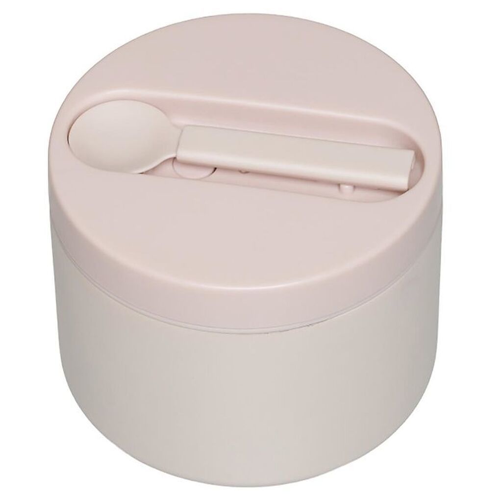 Design Letters Madkasse m. Ske - Termo - Lille - Pastel Beige