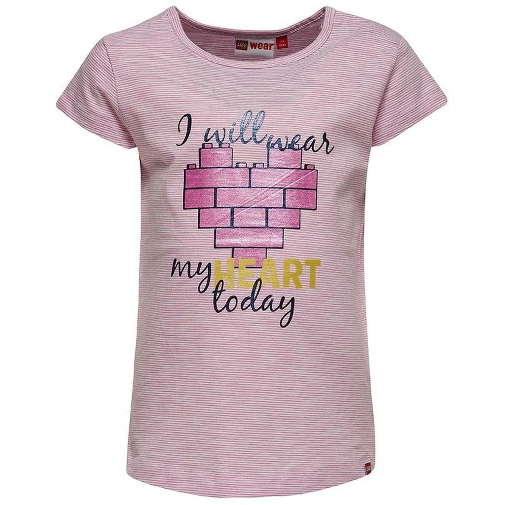 LEGOÂ® Duplo T-Shirt - Rosastribet m. Hjerte