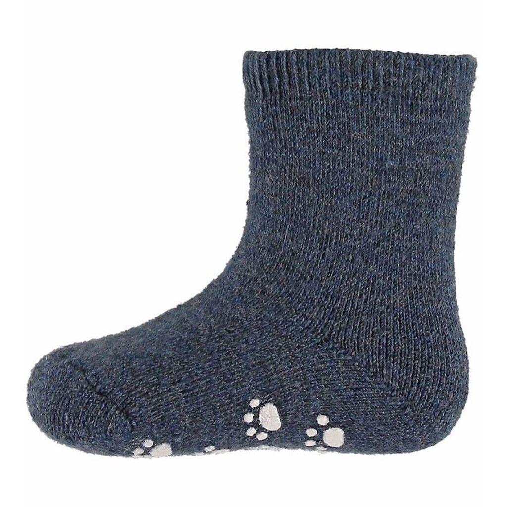 Joha Strømper - Uld - Blå m. Anti-slip