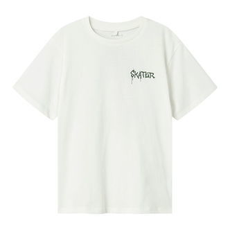 Name It T-shirt - NkmNotti - Cloud Dancer/Garden topiary