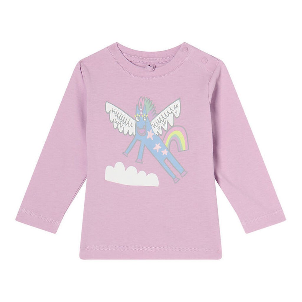 Stella McCartney Kids Bluse - Lilla m. Enhjørning
