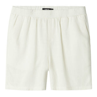 LMTD Shorts - Viskose/Hør - Noos - NlnFinen - White Alyssum