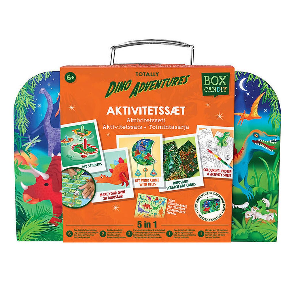 BOX CANDIY Kreasæt - Aktivitetssæt - Totally Dino Adventure