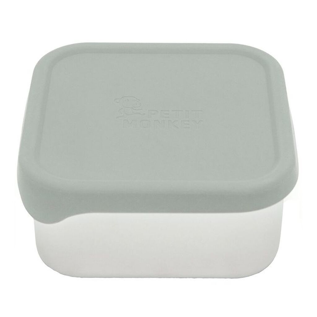 Petit Monkey Madkasse - Lucy - Stainless Steel - Sage Green