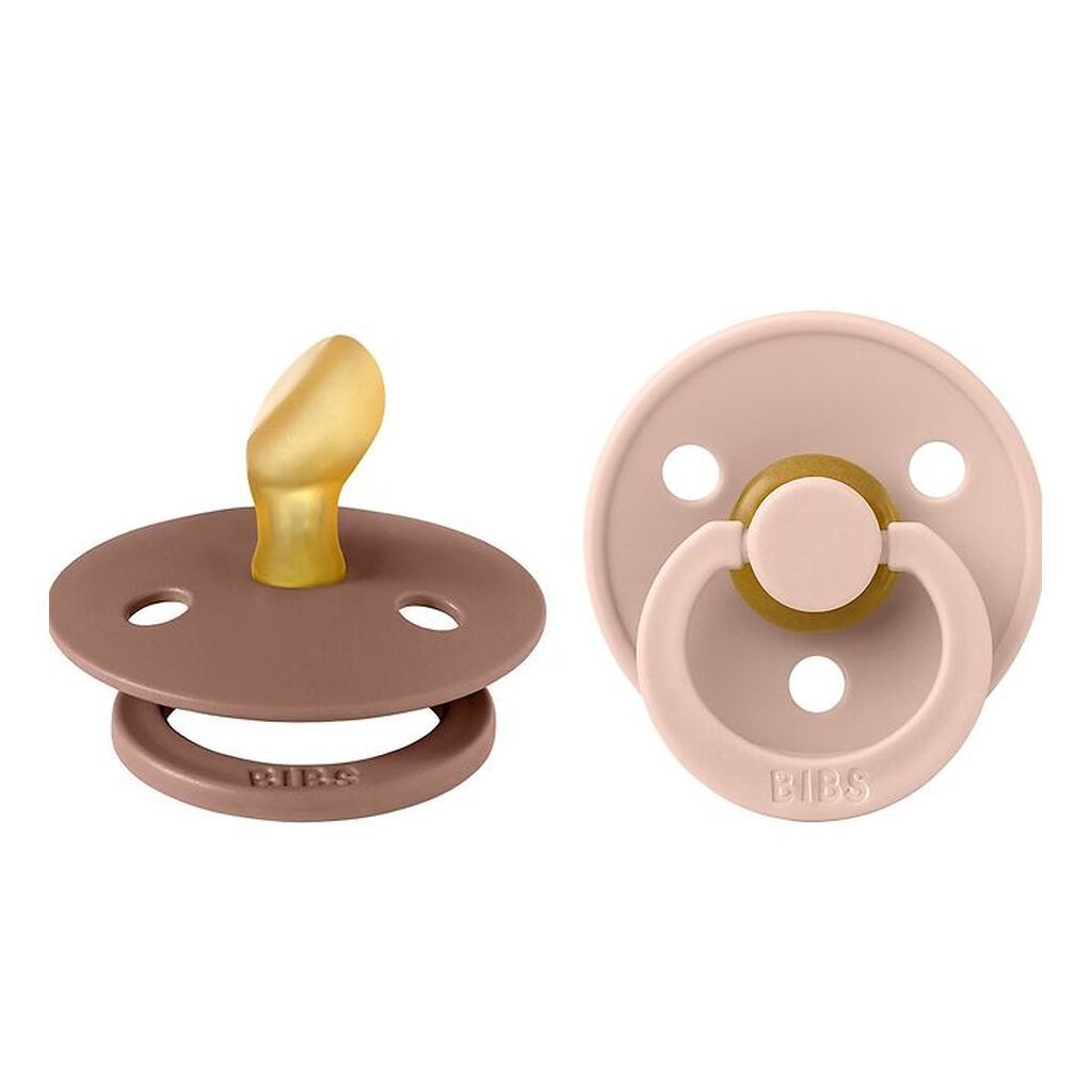 Bibs Colour Sutter - 2-pak - Str. 1 - Anatomisk - Blush/Woodchuc