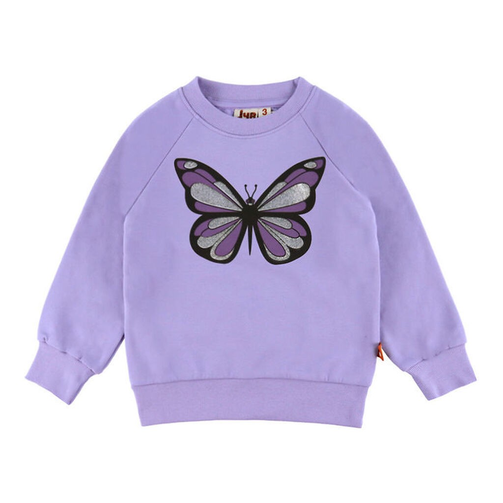 DYR-Cph Sweatshirt - Dyrbellow - Lila Sommerfugl