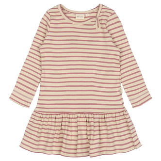 Petit Piao Kjole - Rib - Modal - Nostalgic Rose/Off White