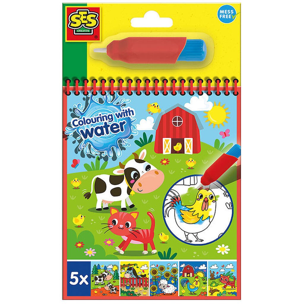 SES Creative - Bondegård Malebog - Farv med Vand