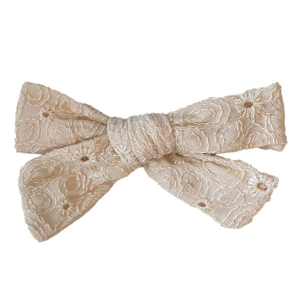 By Stær Hårspænde m. Sløjfe - Dorthea - 8x5 cm - Antique Rose Br