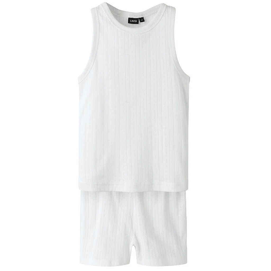 LMTD Nattøj - NlfNomina - Shorts/Undertrøje - Bright White