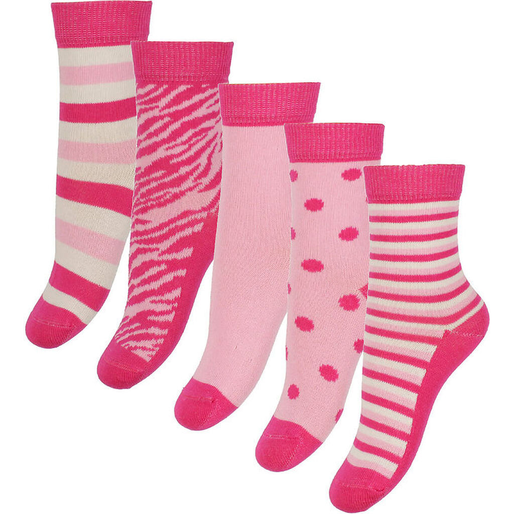 Minymo Strømper - 5-pak - Rosa