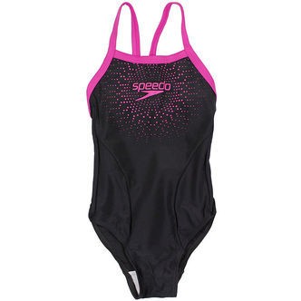 Speedo Badedragt - UV50+ - Sort m. Pink