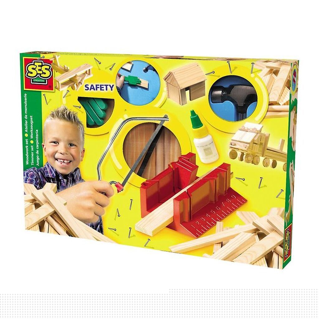 SES Creative Byggesæt I Træ - Luxusudgave