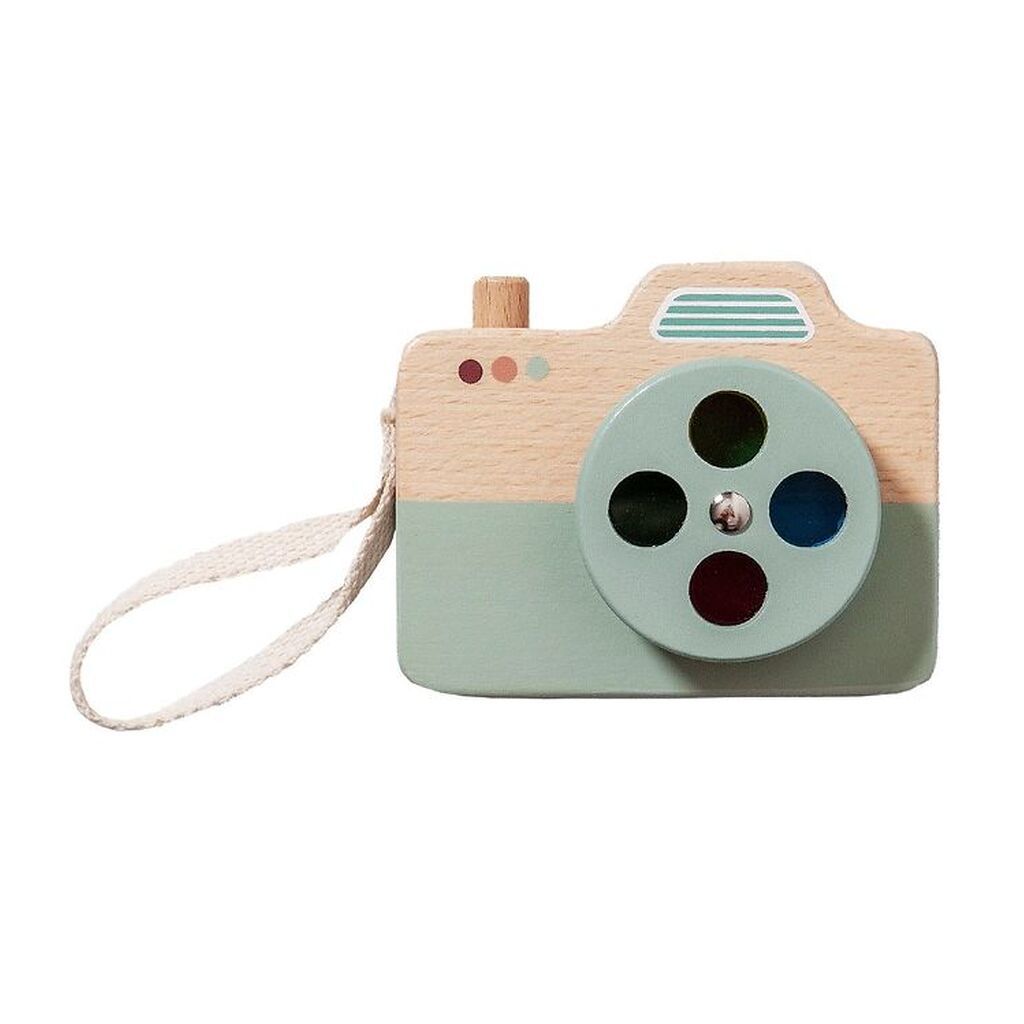 Petit Monkey Kamera - Træ - Blå