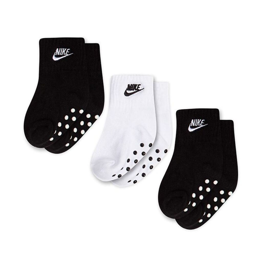 Nike Strømper - Core Futura Gripper - 3-Pak - Sort/Hvid