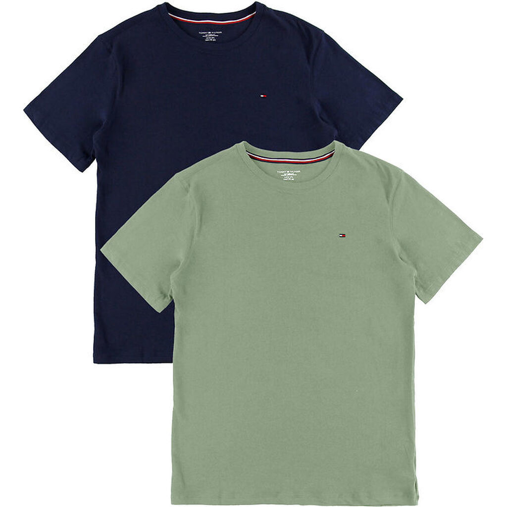 Tommy Hilfiger T-shirt - 2-pak - Utility Sage/Desert Skyblue
