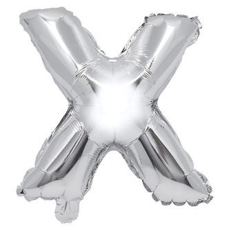 Decorata Party Foileballon - 31 cm - X - Sølv