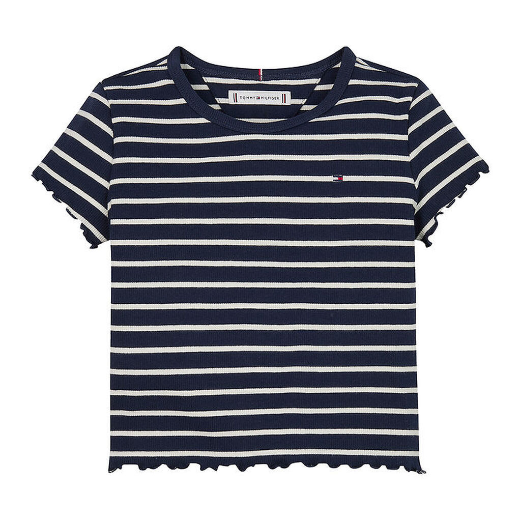 Tommy Hilfiger T-shirt - Rib - Blue Base White Stripe