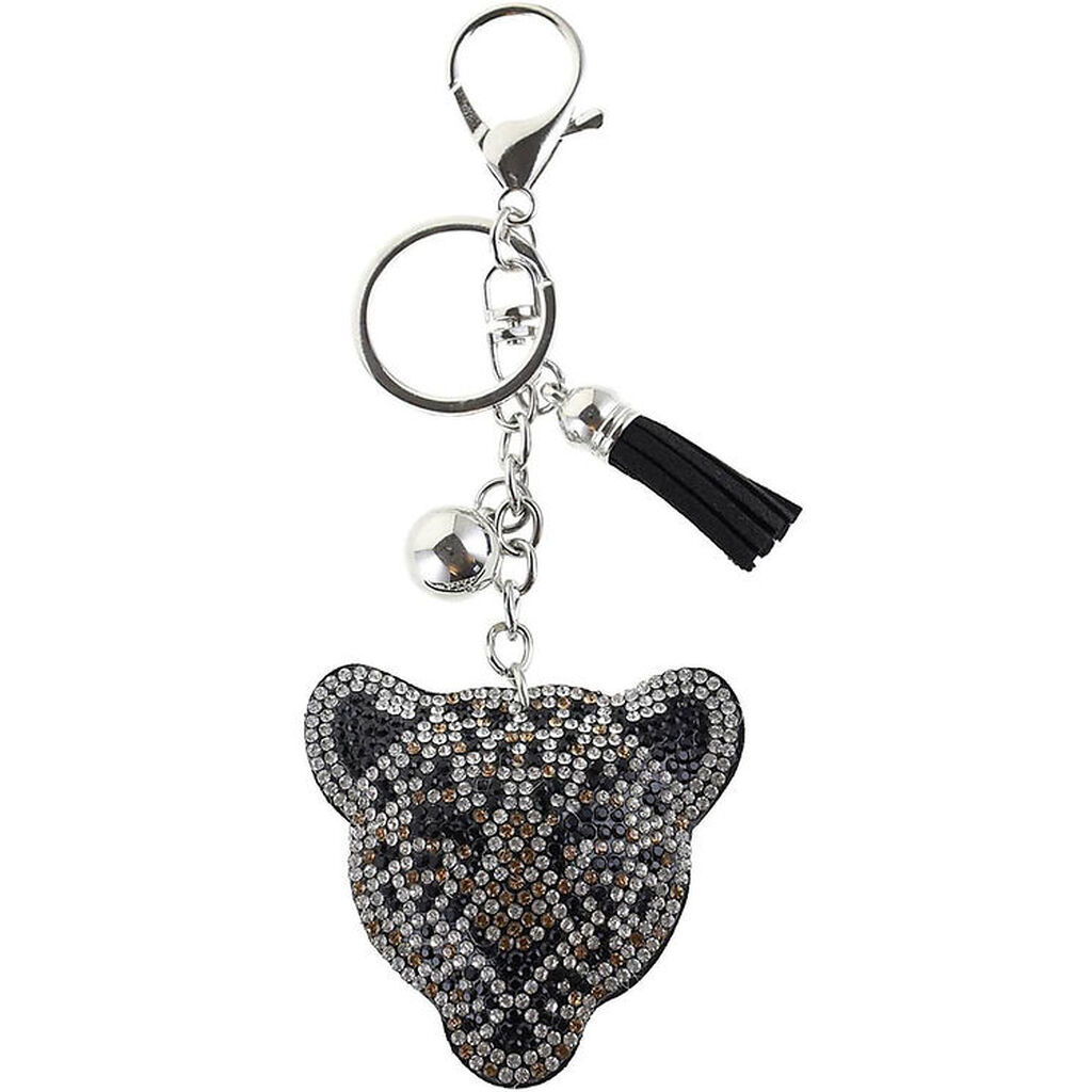 By Stær Nøglering - Leopard - Grå