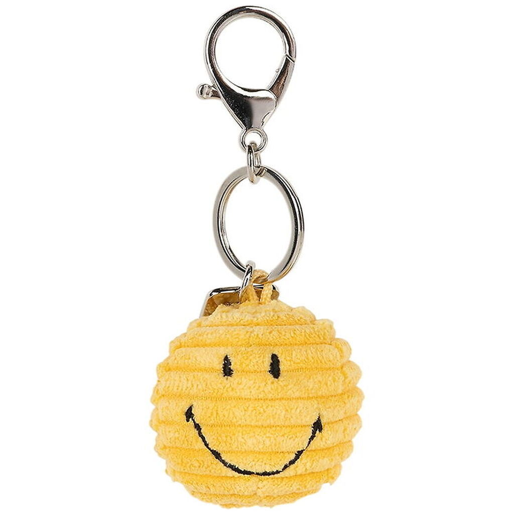 Bon Ton Toys Nøglering - 4,5 cm - Smiley Keychain ECO Corduroy -