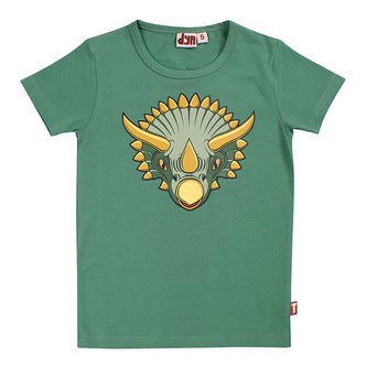 DYR T-shirt - DyrGrowl - Fatique Green Triceratops