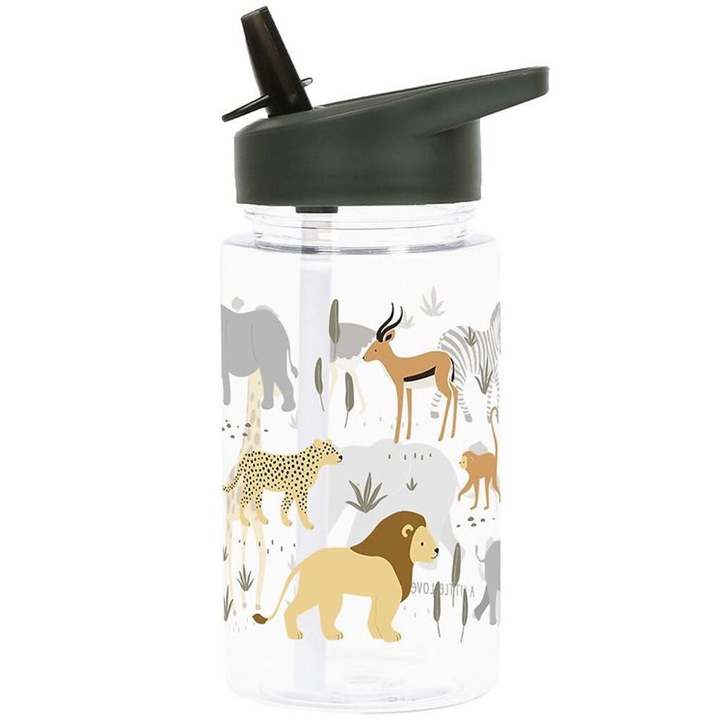 A Little Lovely Company Drikkedunk m. Sugerør - 450ml - Savanna