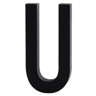 Design Letters Alubogstav - U - Sort