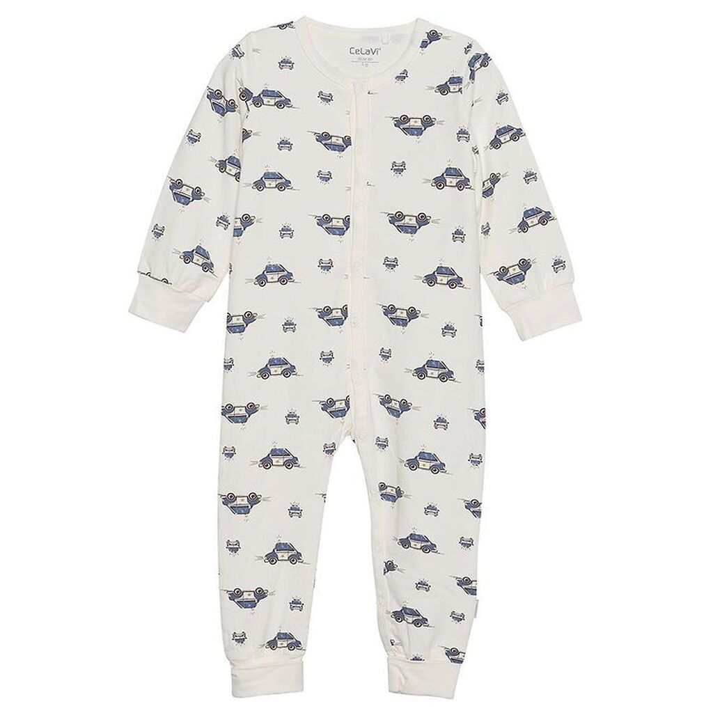 CeLaVi Natdragt - Blue Fushion m. Politibiler