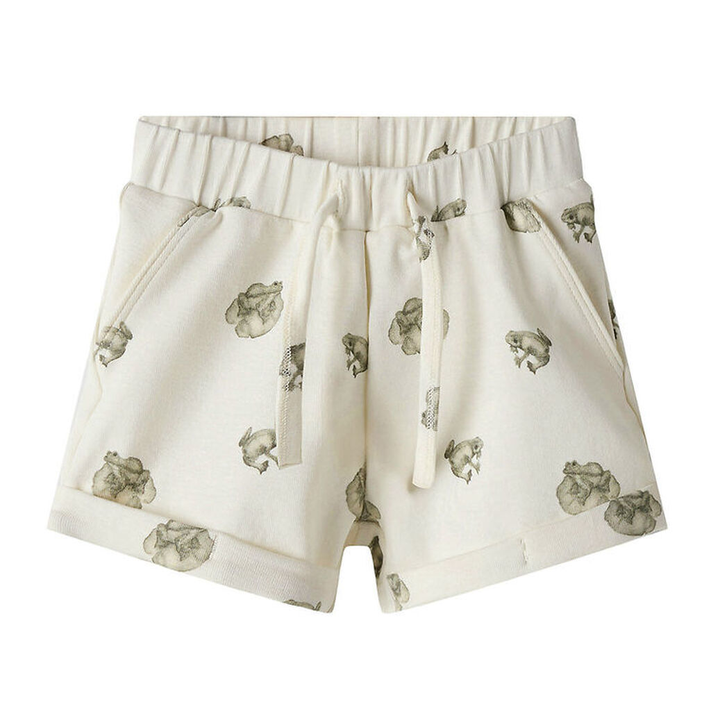 Lil' Atelier Shorts - NbmGayo - Coconut Milk/Frog