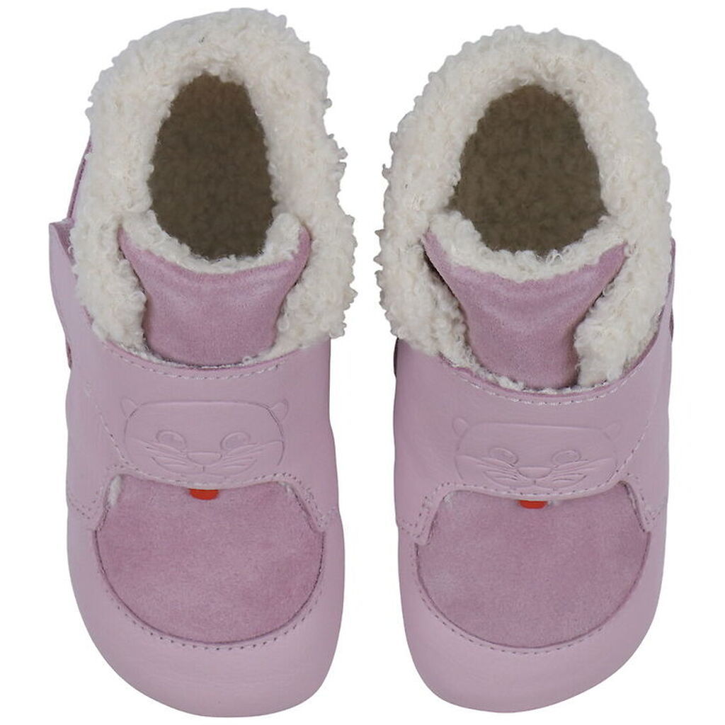 Affenzahn Hjemmesko m. For - Noos - Leather - Growy Otter - Rose