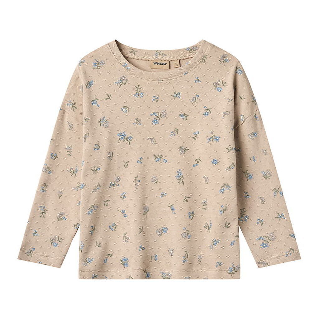 Wheat Bluse - Thilda - Warm Sand Flowers
