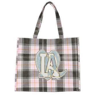 Lala Berlin Shopper - Cali - Check Pink Blush