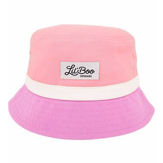 Lil' Boo Copenhagen Bøllehat - Block - Pink/Lilla