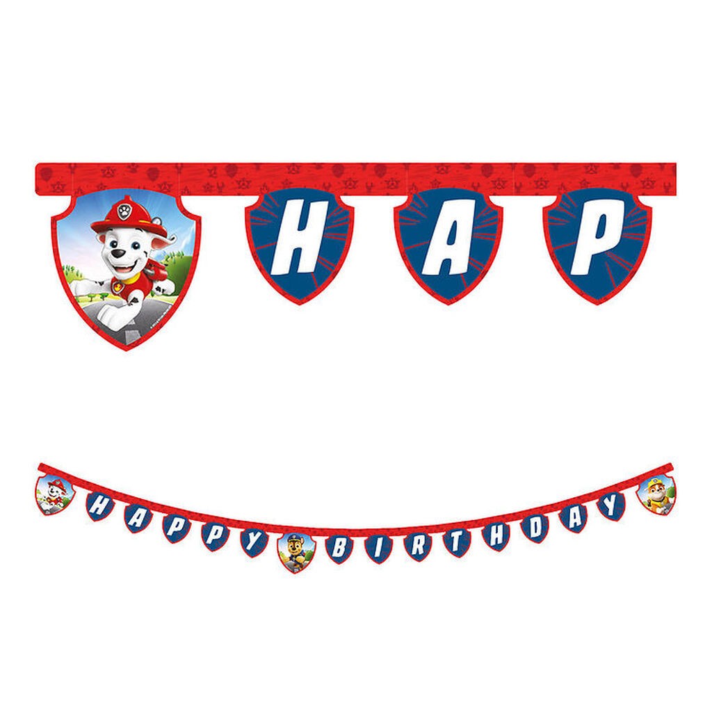 Decorata Party Happy Birthday Banner - Paw Patrol Rescue Heroes
