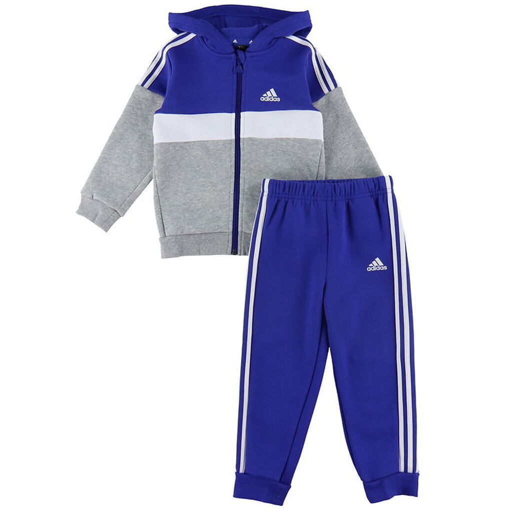 adidas Performance Sweatsæt - I 3S TIB FL TS - Blå/Grå/Hvid