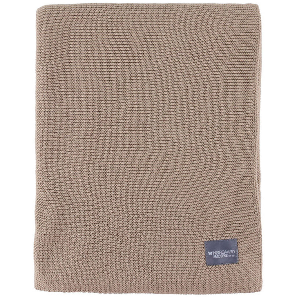 Nørgaard Madsens Plaid - Strik - 95x75 - Beige