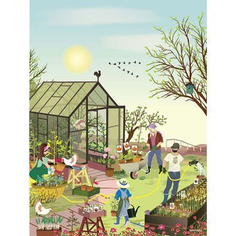 Vissevasse Plakat - 30x40 cm - Forårsfølelse