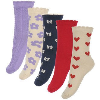 Minymo Strømper - 5 pak - Red