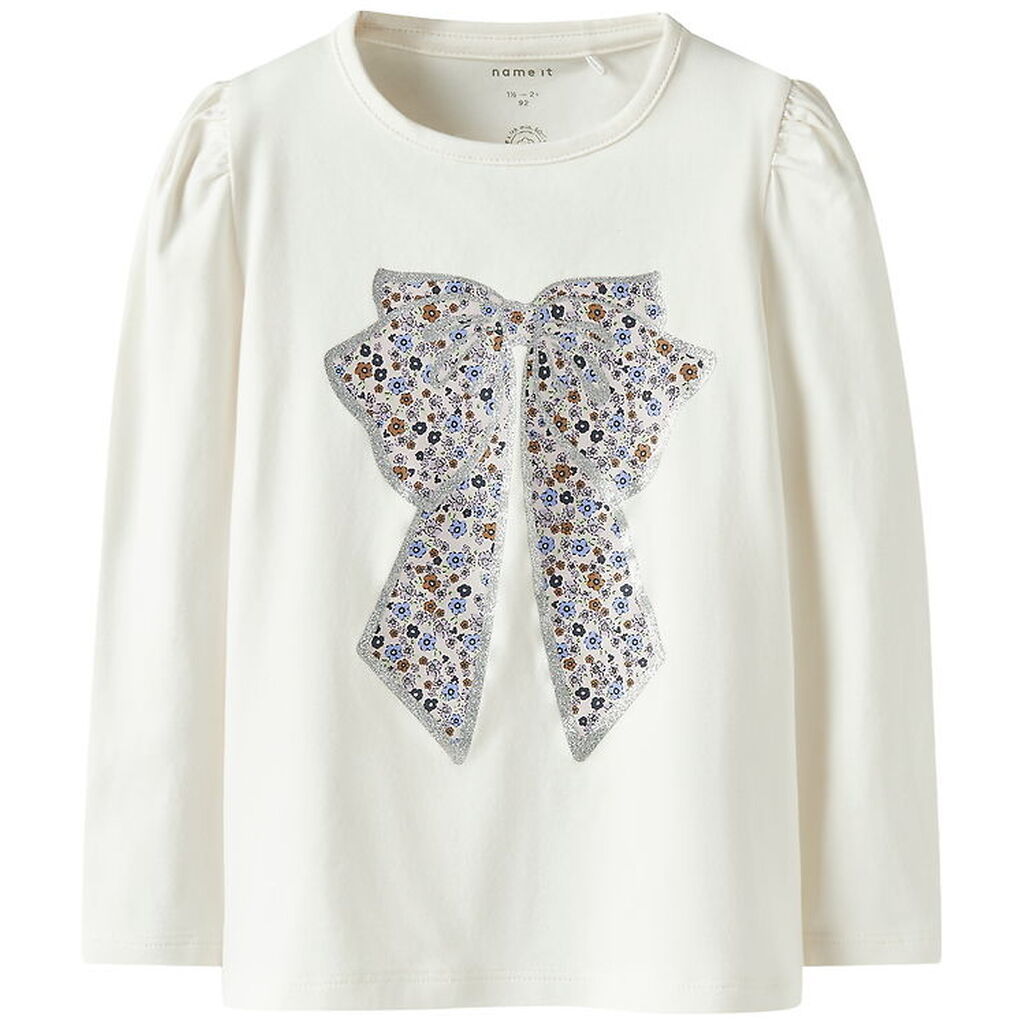 Name It Bluse - NmfTally - Cloud Dancer m. Print