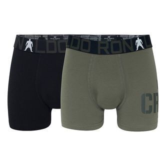 CR7 Boxershorts - 2-pak - Bambus - Sort/Army