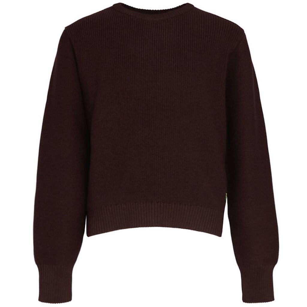 G-Star RAW Bluse - Uld/Bomuld - Cropped - Chocolat Plum