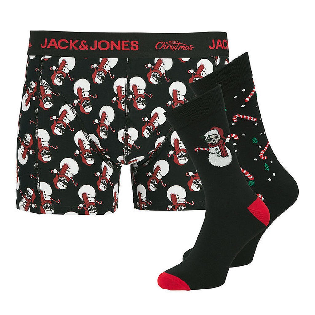 Jack & Jones Gaveæske - Boxershorts/Strømper - Jacsnow - Black