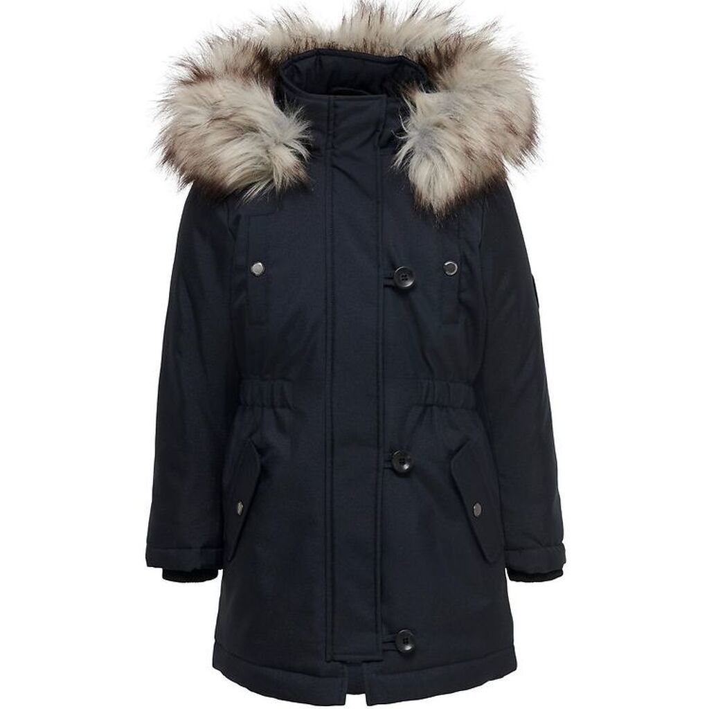 Kids Only Jakke - Noos - KogIris - Night Sky/Fur Light Gre