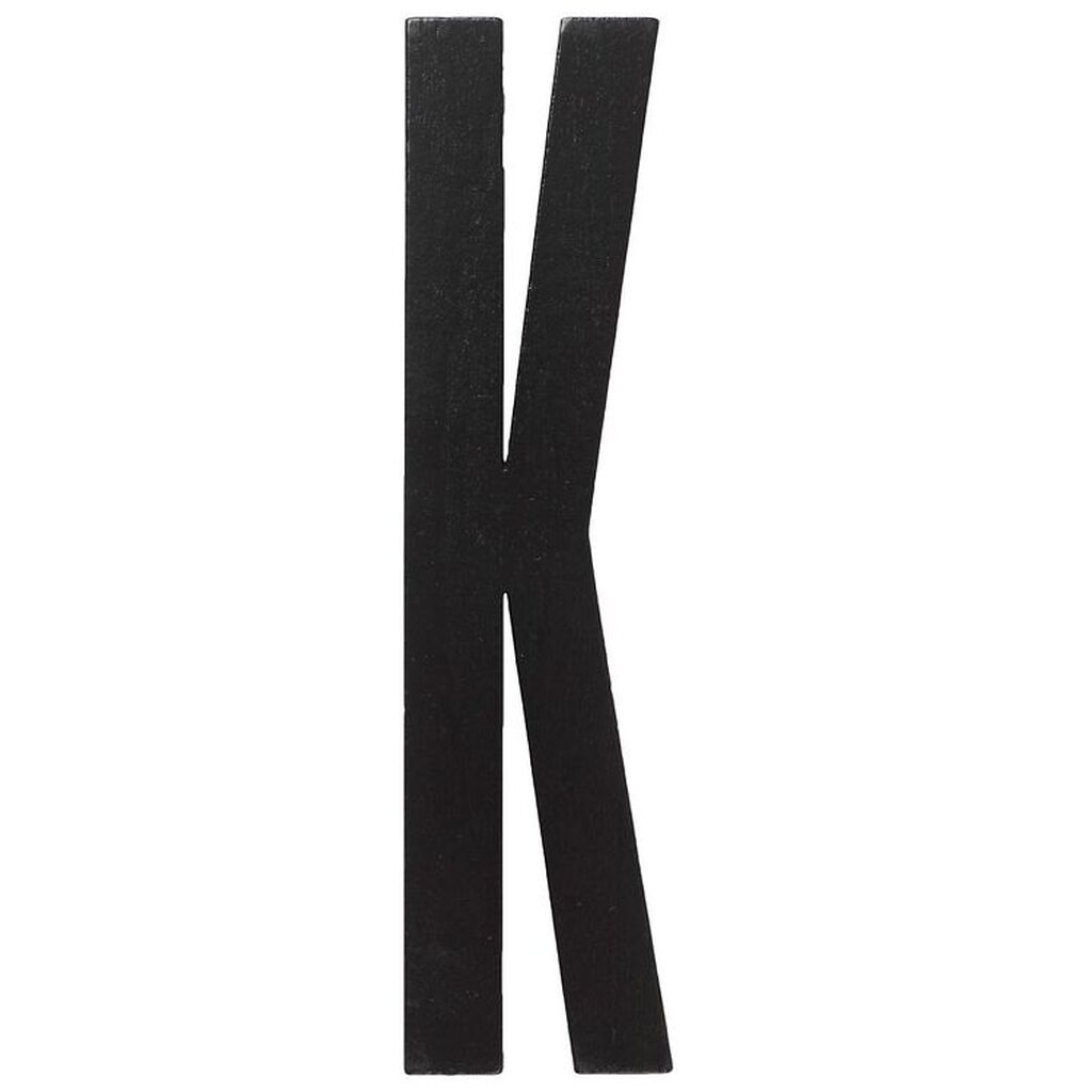 Design Letters Træbogstaver - K - Sort