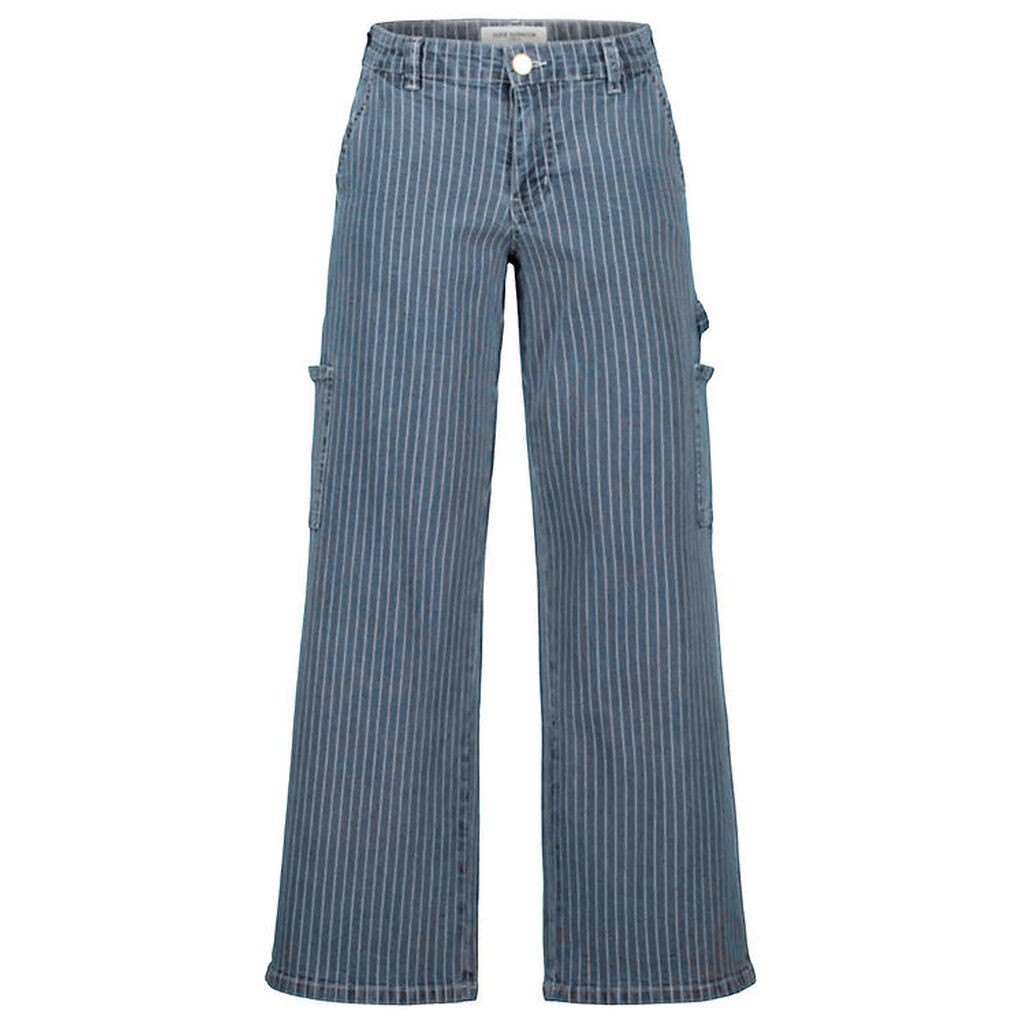 Sofie Schnoor Girls Jeans - Light Blue Stribet