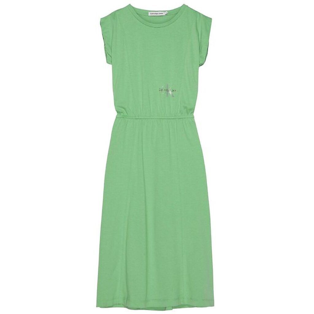 Calvin Klein Kjole - Monogram Offplaced Midi - Neptunes Wave