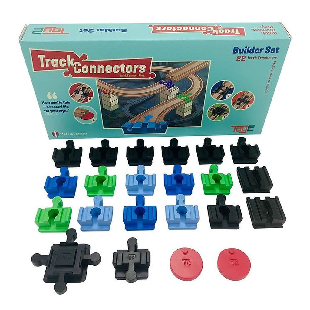 Toy2 Track Connectors - 22 stk. - The Builder Set